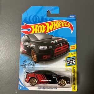 2017 HOT WHEELS #69 2008 MITSUBISHI LANCER EVOLUTION HW SPEED GRAPHICS B74